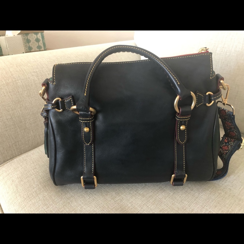 Dooney & Bourke Florentine Small Satchel Navy - Picture 2 of 7